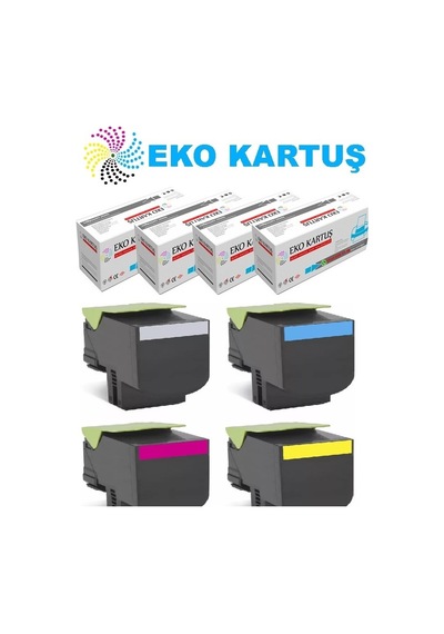 Lexmark Cx310/ Cx410 / Cx510 -80c8sm0 Kırmızı Uyumlu, Toner
