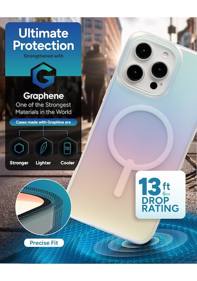 Zagg Apple Uyumlu iPhone 16 Pro Max İçin Milan Çıtçıtlı Kılıf - Renk Değiştirme Kaplaması, Magsafe Ve Kablosuz Şarj , 13 Ft Düşme Koruması, Grafen Takviyeli, Çevre Dostu, Mat Yanardöner Çok Renkli Zagg Apple Uyumlu iPhone 16 Pro Max İçin Milan Çıtçıtlı Kılıf - Renk Değiştirme Kaplaması, Magsafe Ve Kablosuz Şarj , 13 Ft Düşme Koruması, Grafen Takviyeli, Çevre Dostu, Mat Yanardöner Çok Renkli