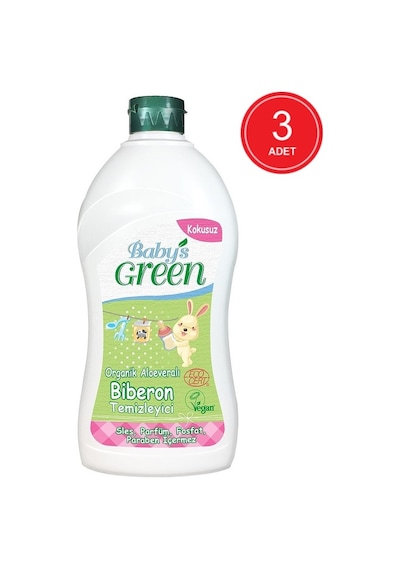 Baby's Green Organik Aloeveralı Kokusuz Biberon Temizleyici 3 x 500 ML