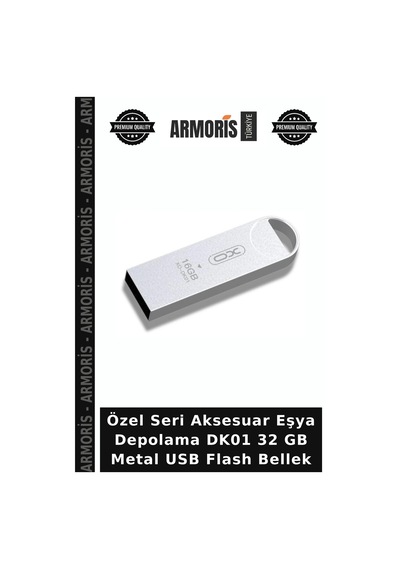 Özel Seri Aksesuar Eşya Depolama Dk01 32 Gb Metal Usb Flash Bellek