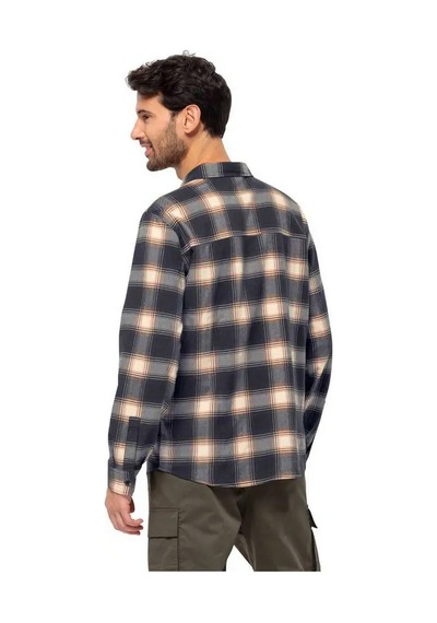 Jack Wolfskin 1403801-22846 Wanderweg M Erkek Outdoor Gömlek Renkli Çok Renkli