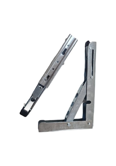 Şen Metal Mandallı Katlanabilir Masa Konsolu Çinko 30cm 1çift Krom