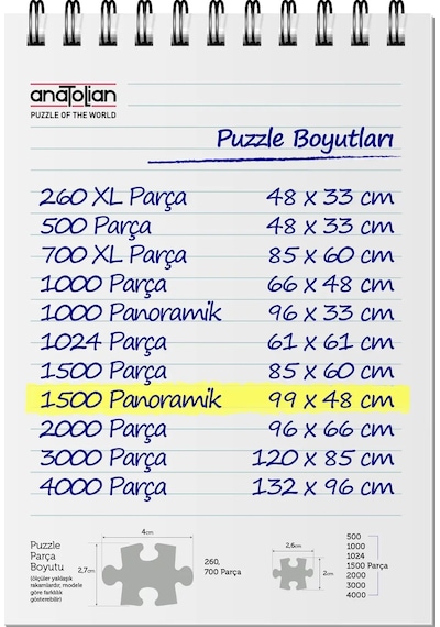 Anatolian 1500 Parçalık Puzzle - Tutkulu Kadın 3794