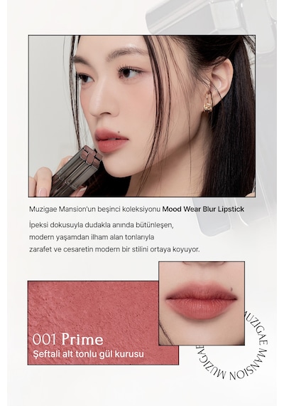 Muzigae Mansion Moodwear Blur Lipstick 001 Prime