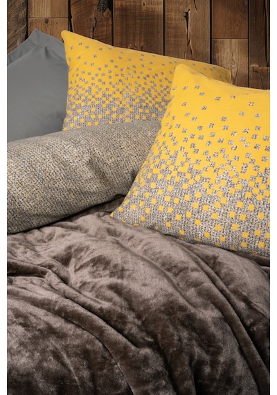 Cotton Box Mınımal Nevresım Takımı Cıft Kısılık Oyster Kahve Kahve