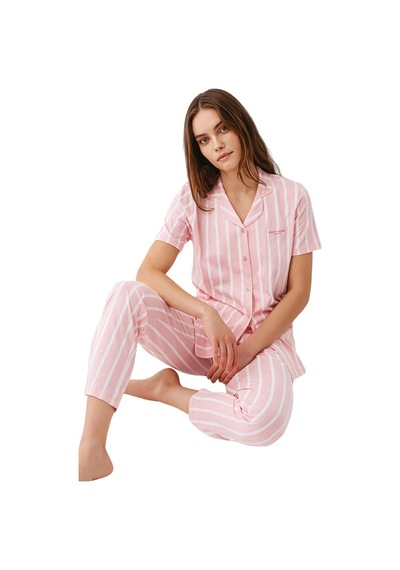 Pierre Cardin Gömlek Pijama Takım Kadın Pc9153-s SOMON
