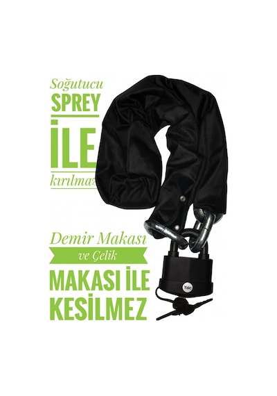 Grade80 G80 8 Mm Çelik Motosiklet Zincir Kilit Yale 2 Metre Güvenli Motor Kilidi