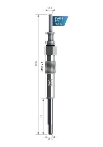 Svac Sv014 Kızdırma Bujisi Bmw E38 E39 E46 E53 Land Rover Freelander 2.0 Td4 Range Iıı M47 M57 Omega B 12232248059