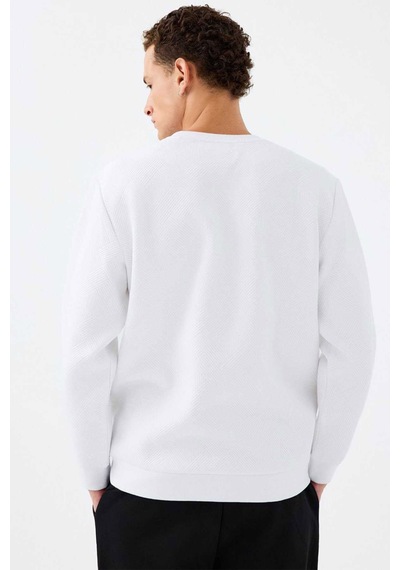 Loft Erkek Sweatshirt Lf2040993 beyaz
