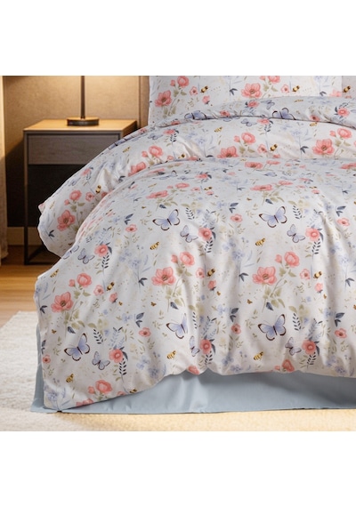 Aryıldız Home Butterfly %100 Pamuk Tek Kişilik Nevresim Takımı Renkli