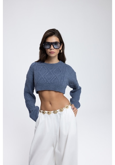 Mai Collection Mai Studios Co. Mohan İndigo Crop Kazak İndigo
