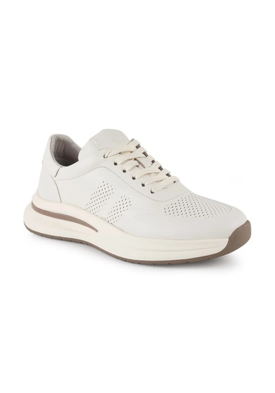 Lbr H1130 Bej Renk Hakiki Deri Eva Taban Erkek Günlük Casual Sneaker Ayakkabı