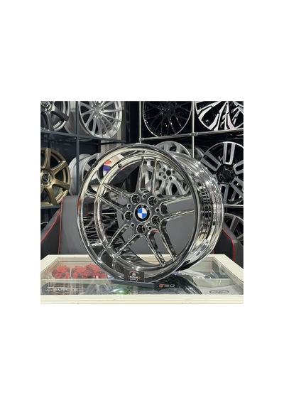18 İnç 5x120 Bmw E34 E39 Ön:8,5 Arka:10 M Parallel Krom Jant Modeli 4adet