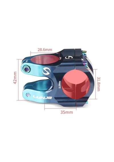 Lunje Bisiklet Boğazı 31.8mm Koyu Mavi -mavi