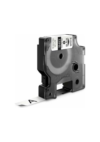 Dymo Rhinopro 18483 Beyaz/Siyah Sabit Polyester Şerit 12 MM X 5.5