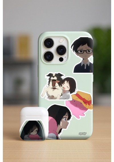 Takopi's Original Sin Takopii No Genzai Anime Telefon Laptop Sticker Paketi 24 Adet Çok Renkli
