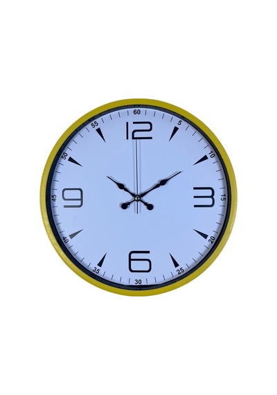 Yellow Line 36 Cm Duvar Saati Çok Renkli