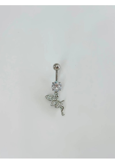 Su Perisi Detaylı Göbek Piercing - Pg0120 Çok Renkli