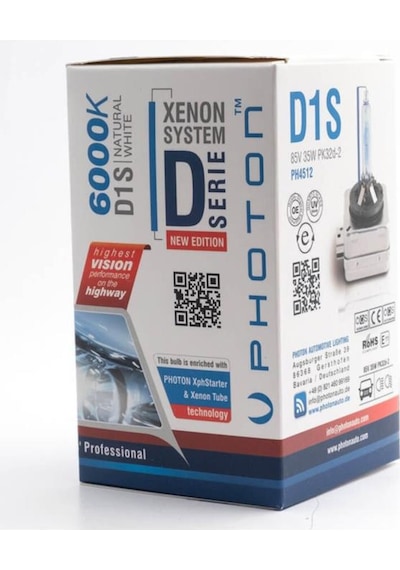 D1s 6000k +%50 Fazla Işık Serisi D1s Xenon Far Ampulü Ph4512