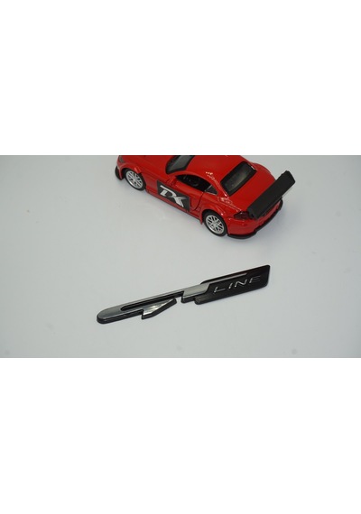 Dk Kia Gt Line Bagaj Logo 3m 3d Krom Siyah Metal Logo