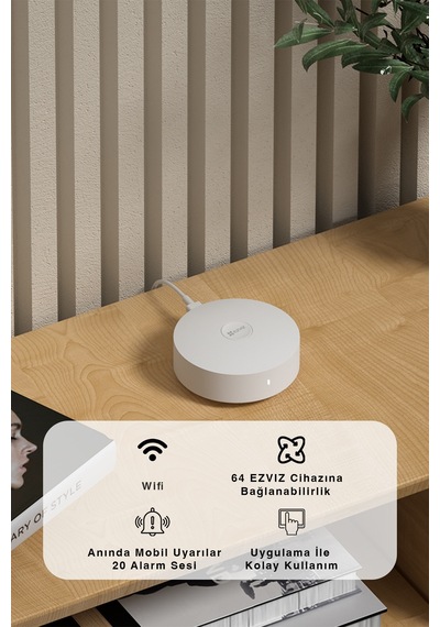 A3 Alarm Hub Akıllı Alarm Merkezi, Wi-fi & Rf Bağlantılı, Genişletilebilir Sistem