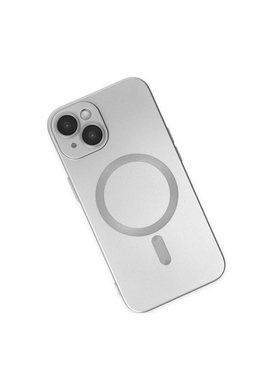 Apple İphone 14 Plus Kılıf Moshi Lens Magneticsafe Silikon - Gümüş Çok Renkli