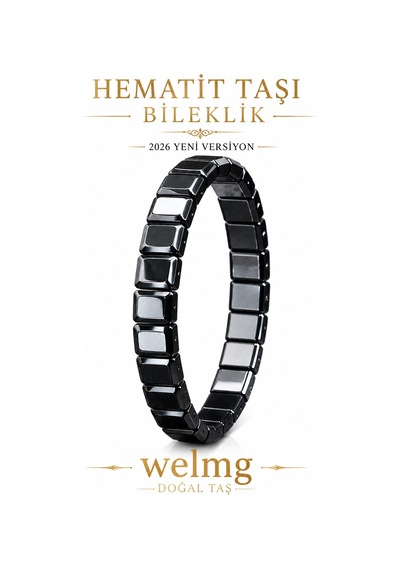 Hematit Bileklik - Hematit Taşı Bileklik Gri Gri