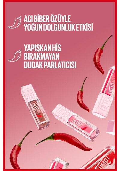 Maybelline New York Lifter Plump Dudak Parlatıcısı 007 Coca Zing + Mini Lash Maskara