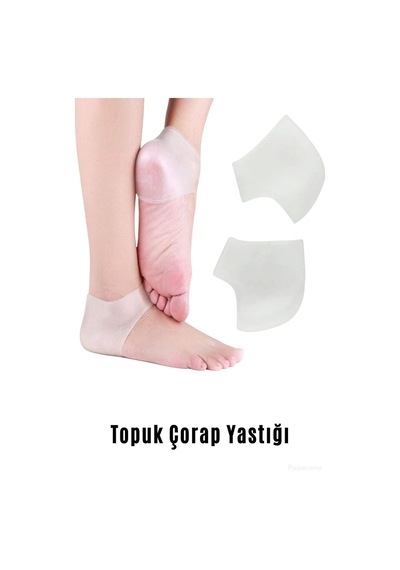 Topuk Gömleği Diken Çorabı Koruyucu Gömlek Tabanlık Silikon Esnek Çorap Gömleği Koruyucu Bunyon