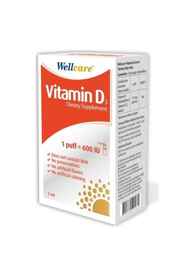 Wellcare   Vitamin D3 600 Iu 5Ml