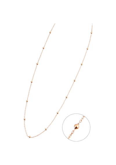 Kadın Gümüş Toplu Rose Zincir Kolye N116801 Rose Gold