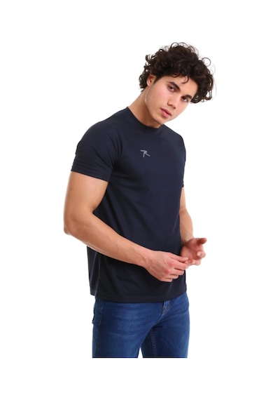 Raru Basic T-shirt Tres Lacivert Lacivert