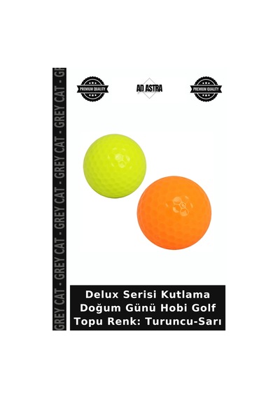 Delux Serisi Kutlama Doğum Günü Hobi Golf Topu Renk: Turuncu-sarı Çok Renkli