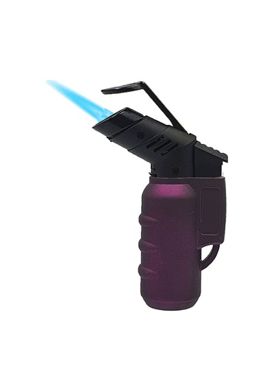 1300 Derece Turbo Torch Tek Pürmüz Kamp Pro Jet Çakmak Mor