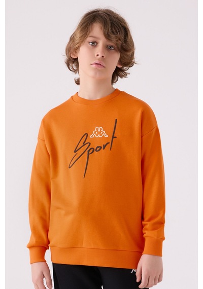 Kappa Erkek Çocuk Turuncu Sweatshirt Turuncu