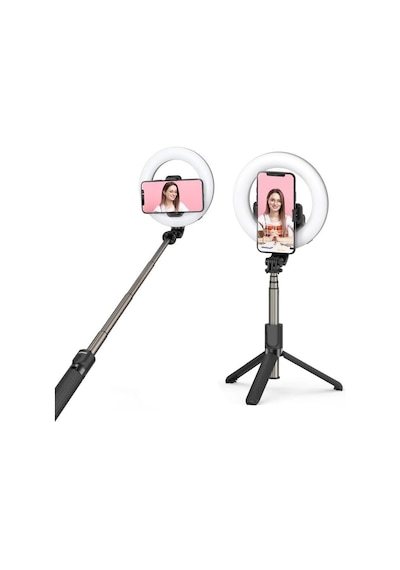 Ayrex 10 İnç Ring Light 2 Metre Tripod Bluetooth 5.2 Kumandalı Np-l14