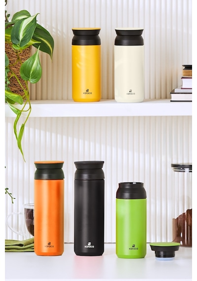 Karaca Rainbow Paslanmaz Çelik Termos 350 ML Krem