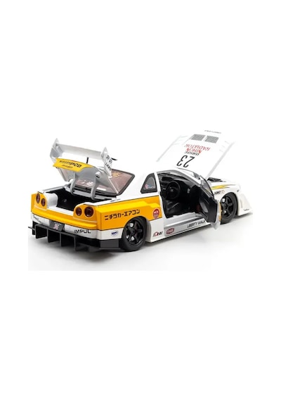 Hobbiez World Nissan Skyline Gt-r R34 Liberty Walk Beyaz - 1901-411a 1:24 Model Araba