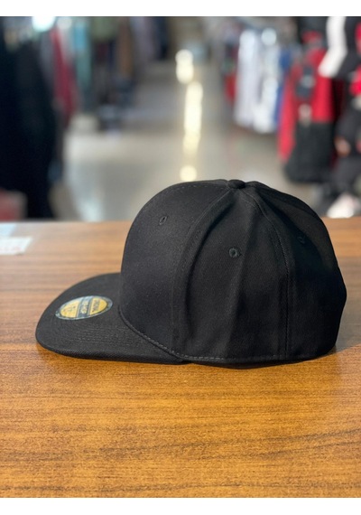 Hiphop Snapback Rapper Basket Siyah Kanvas Cap Şapka Siyah