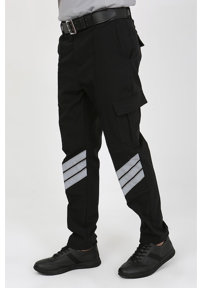 Yeni Tip Termo Likra Pantolon İçi Polarlı Kışlık Siyah Güvenlik Unisex Pantolon Ripstop Kışlık İçi Polarlı