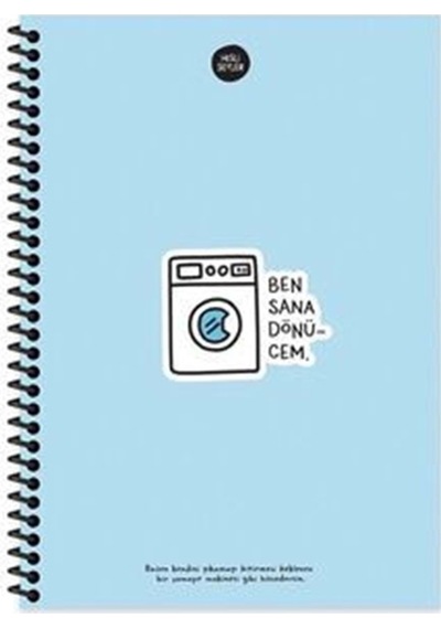 Color Spiralli 100yp Çizgili Defter - Ben Sana Dönücem