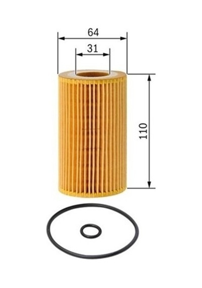 Bosch Yağ Filtresi Mb Sprınter 09 A180-a200-a220-b180-b200-b220-c180-c200-c220-c250-cls250-e200-e220-e250 F026407112