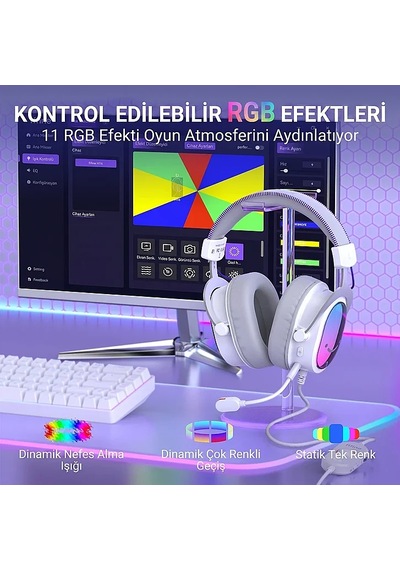 Fifine Ampligame H16 Mikrofonlu 7.1 Oyuncu Kulaklığı