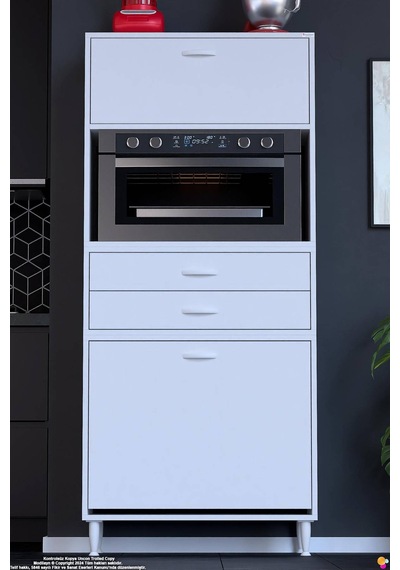 Duru 70 Cm Çok Amaçlı Fırın Dolabı 2 Çekmeceli 2 Göz Sepetli Kapaklı Banyo Kirli Çamaşır Dolabı Beyaz Duru 70 Cm Çok Amaçlı Fırın Dolabı 2 Çekmeceli 2 Göz Sepetli Kapaklı Banyo Kirli Çamaşır Dolabı Beyaz