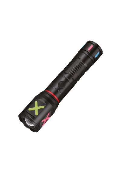 Usb Şarjlı El Feneri Lazer Led 2000 Lümen Şarj Göstergeli Zoom Özellikli Siyah