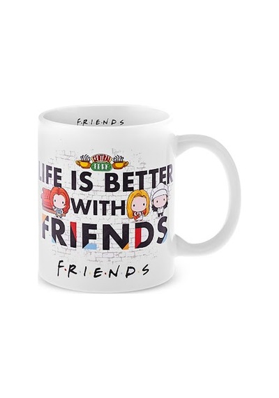Karaca Friends Real World Beyaz Kupa 320 Ml Beyaz