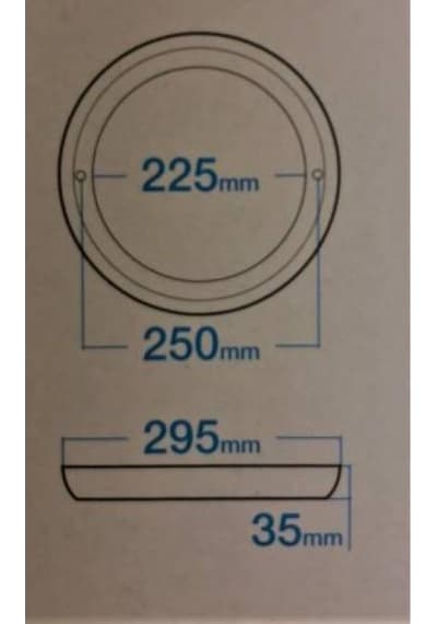 Teletek 22W Banyo Armatür 4000K Beyaz