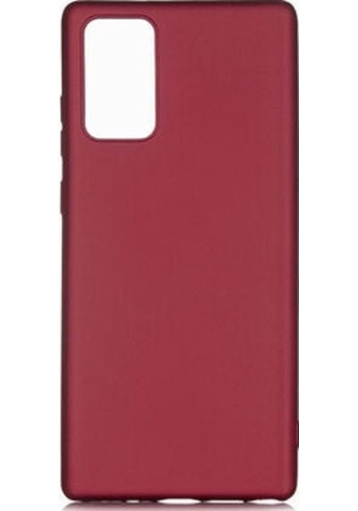 Samsung Galaxy Uyumlu Note 20 Kılıf Esnek Yapılı İnce Slim Silikon Kapak Ryc/premier Bordo