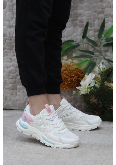 Lumberjack Null Bej Rahat Esnek Sneaker Kadın Spor Ayakkabı 001