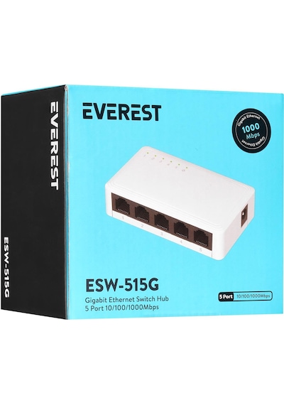Everest 5 Port ESW-515G Gigabit Yönetilemez Switch